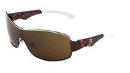 KHAN Metal One Piece Sunglasses-KN-M3946 (White)