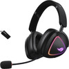 ASUS ROG Delta II Wireless Gaming Headset (BT, ROG SpeedNova 2.4GHz, 3.5mm, 110HR Battery, DualFlow Audio, for PC, Switch, PS5, Xbox)- Black