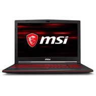 MSI GL63 15.6" Gaming Laptop - Intel Core i7-9750H, GTX1660Ti, 16GB, 512GB NVMe SSD, Win 10 PRO, FHD 120Hz 3ms, GL63 9SDK-610 (USED)