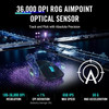 ASUS ROG Harpe Gaming Wireless Mouse, Ace Aim Lab Edition, 54g Ultra-Lightweight, 36,000 DPI Sensor,  (2.4GHz RF, Bluetooth, Wired), SpeedNova, Black