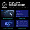 ASUS ROG Harpe Gaming Wireless Mouse, Ace Aim Lab Edition, 54g Ultra-Lightweight, 36,000 DPI Sensor,  (2.4GHz RF, Bluetooth, Wired), SpeedNova, Black